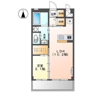 APFEL松縄(アッフェル マツナワ)【2階】の間取り