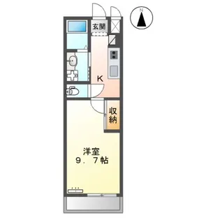 シエルエトワール【1階】の間取り