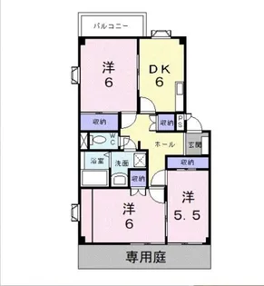 アクセス吉岡B【1階】の間取り