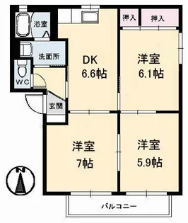 Sunny Place【2階】の間取り
