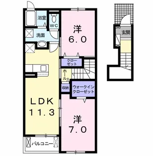 SUN16ヒロ Ⅲ【2階】の間取り