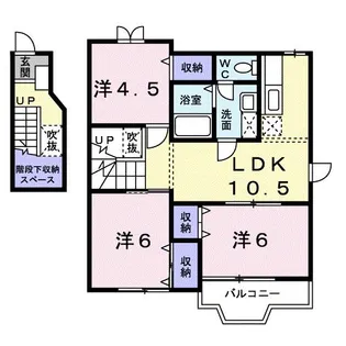 サニ−レジデンスA【2階】の間取り