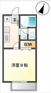 サンロイヤル加茂【1階】の間取り