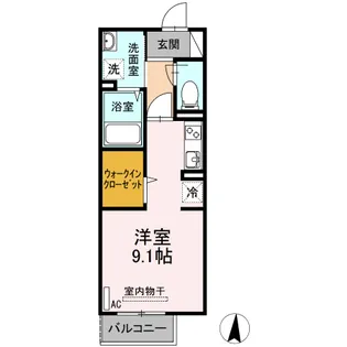 GRADO船町【2階】の間取り