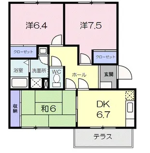 パールフィールド【1階】の間取り