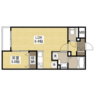 月光東福山駅前【1階】の間取り