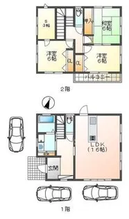 グレイスタウン山口【4号室】の間取り