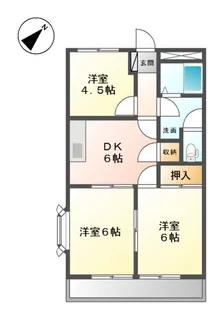 グレースタウンⅠ【3階】の間取り