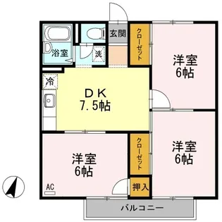 アネックスハゴロモ ガーデン【2階】の間取り