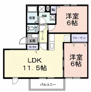 New Eldem 若竹 Ⅲ【1階】の間取り