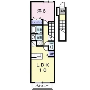 アプローズⅢ【2階】の間取り
