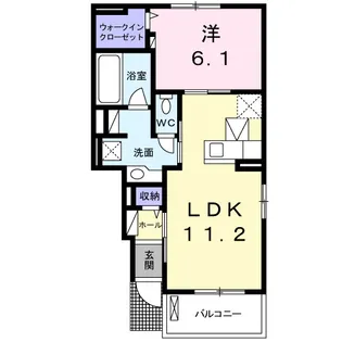 愛櫻葉Ⅱ【1階】の間取り