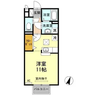 アーバンハウス【101号室】の間取り