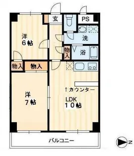 グレースタワー【8階】の間取り