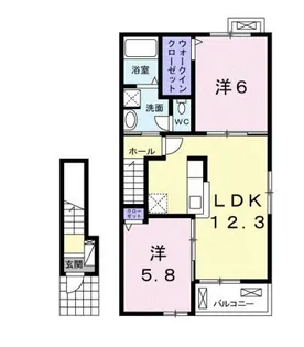ヴァン【2階】の間取り