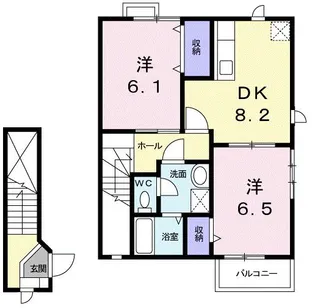 メゾングレース A【2階】の間取り