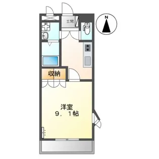 ワンダーハウス B【2階】の間取り