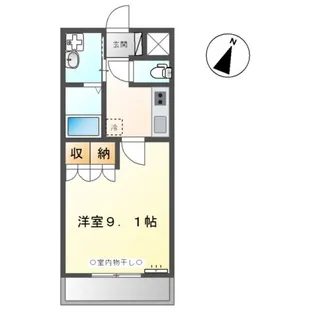 カリーノ桜井Ⅱ【2階】の間取り