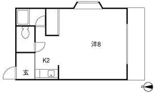 和気コーポ【201号室】の間取り