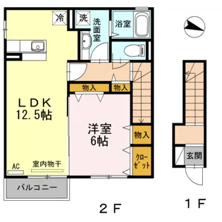 ルーラル タウン A棟【2階】の間取り