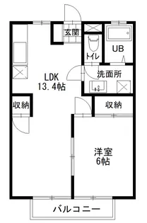 さくらフォレスト千田【202号室】の間取り
