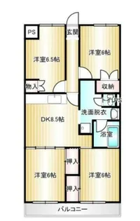 シーアイマンション【508号室】の間取り