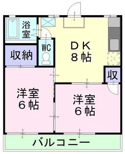 メゾン松尾A【201号室】の間取り