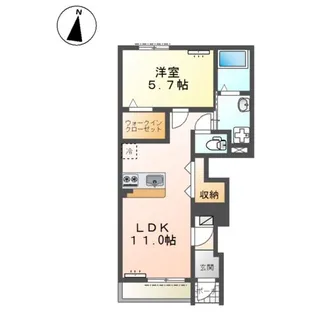 セレーナ【1階】の間取り