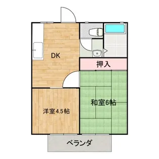 レジデンス白鳥A【1階】の間取り