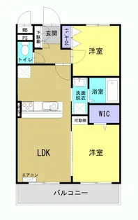ハレレアⅡ【5階】の間取り