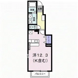 メゾンソレイユ V【1階】の間取り