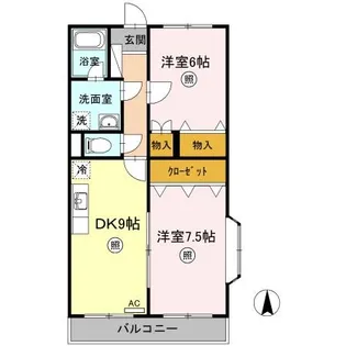 Gnosis Ⅱ【2階】の間取り