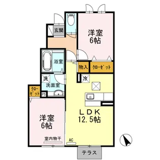 アダージオ【1階】の間取り
