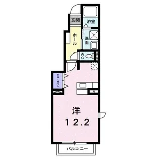 エクスブルーミナトB【101号室】の間取り