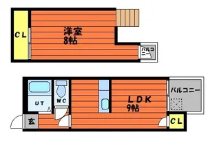 アルファムーンリョーツー【3階】の間取り