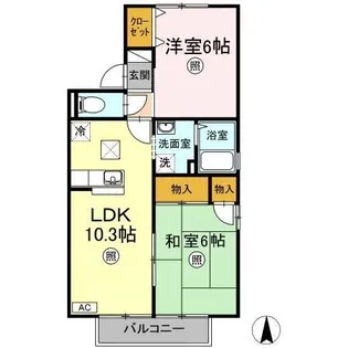 モア・フローレンス A棟【1階】の間取り