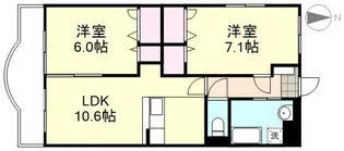 ラピス新倉敷駅前【305号室】の間取り