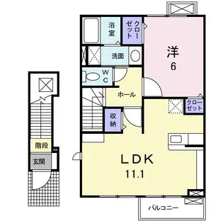 ノーヴァ・メゾン【2階】の間取り