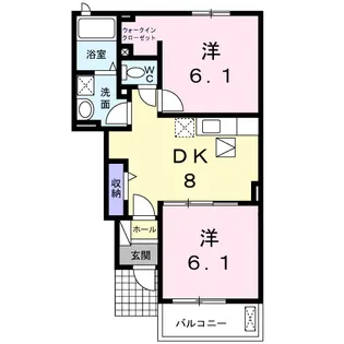 ハピネスⅢ【1階】の間取り