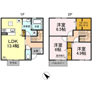 グリシーヌ C棟の間取り