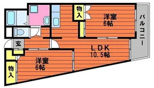 マンションクラデン【501号室】の間取り