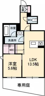 ヴィラ・ボナール【1階】の間取り