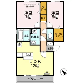 ジョリープレイスII【2階】の間取り