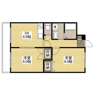 サンハーモニーキッタカ【1階】の間取り