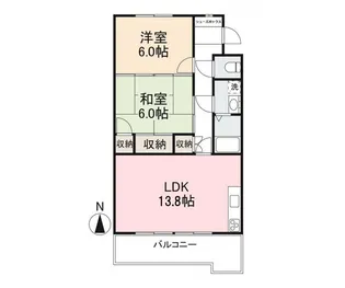宮地マンション【106号室】の間取り