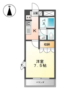 グリーンパレスⅢ【1階】の間取り