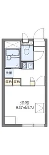 レオパレスエスペランサ【2階】の間取り