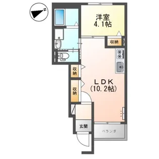 エクセルハイム若狭Ⅲ【1階】の間取り