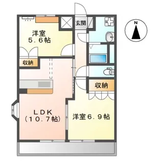 ファインパストラル【2階】の間取り