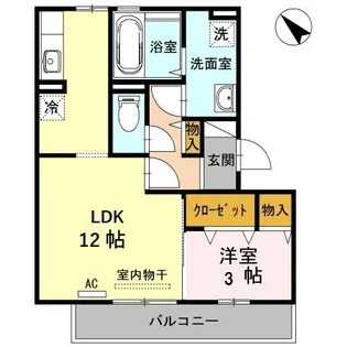 オッツ東川口【2階】の間取り
